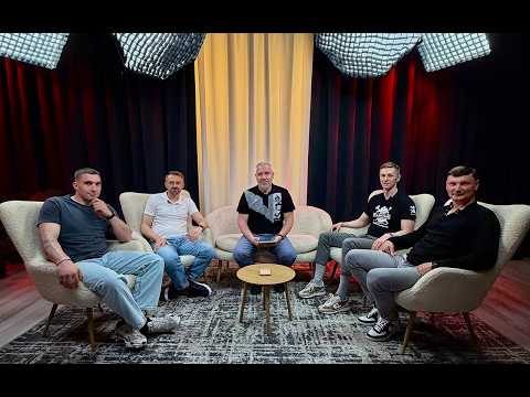 запис подкасту на 6 учасників у професійній відеостудії